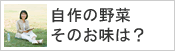 自分の作った野菜、そのお味は？